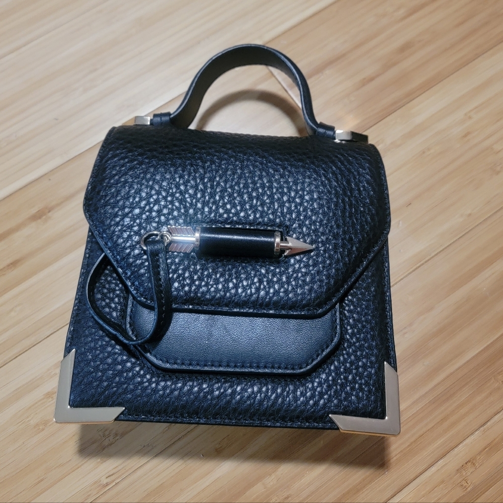 Mackage Keeley Black Leather Crossbody Mini Bag